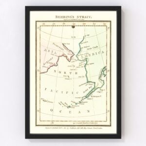 Behrings Strait Map 1802