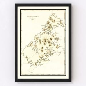 Kodiak Island AK Map 1814