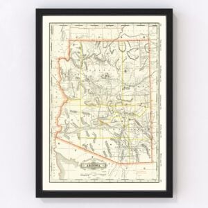Arizona Map 1886