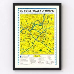 Verde Valley AZ Map 1950