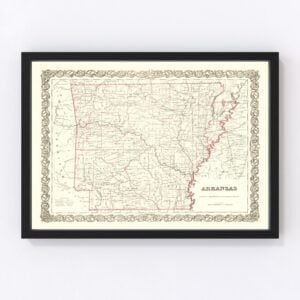 Arkansas Map 1855