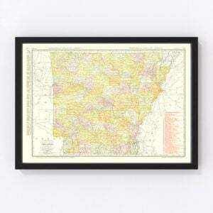 Arkansas Map 1917