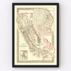 California Map 1880