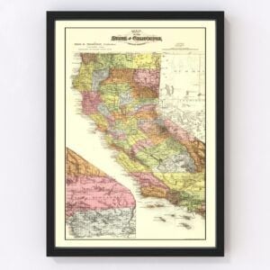 California Map 1891