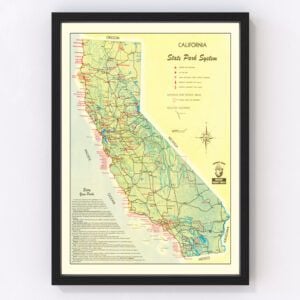 California Map 1956