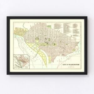 Washington Map 1893
