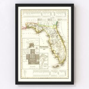 Florida Map 1845