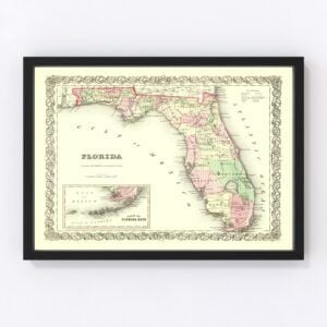 Florida Map 1855