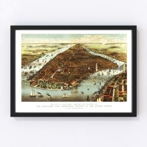 New York City Map 1870