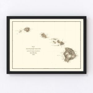 Hawaii Map 1845
