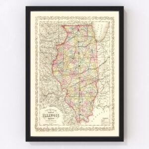 Illinois Map 1857