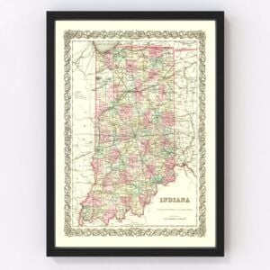 Indiana Map 1855