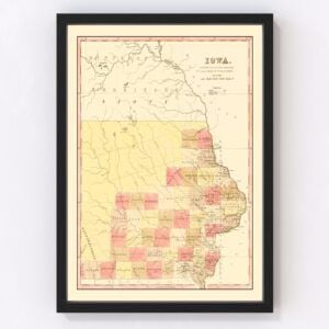 Iowa Map 1849
