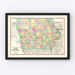 Iowa Map 1855