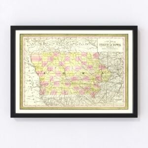 Iowa Map 1855
