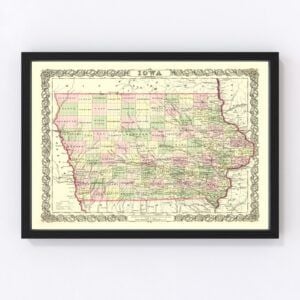 Iowa Map 1856