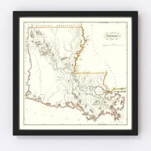 Louisiana Map 1814