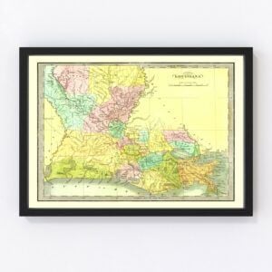 Louisiana Map 1836
