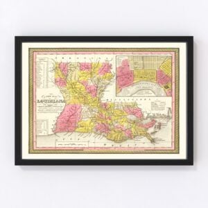 Louisiana Map 1847