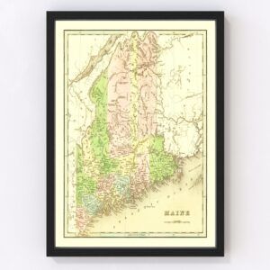 Maine Map 1838