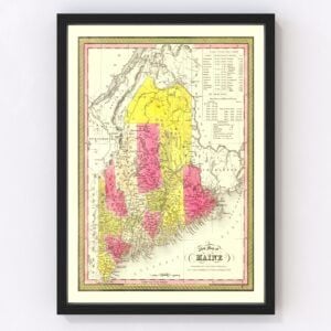 Maine Map 1847