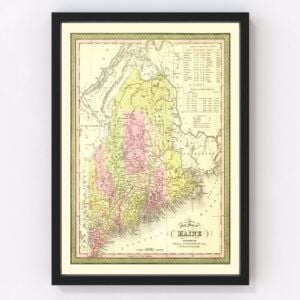 Maine Map 1855