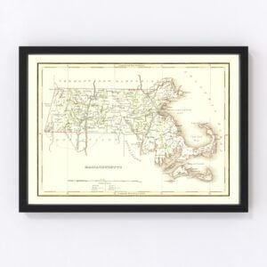 Massachusetts Map 1835