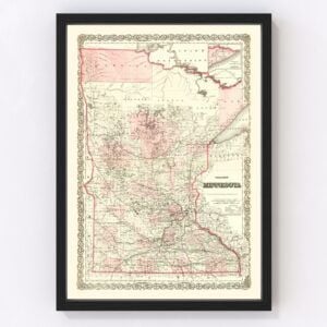 Minnesota Map 1873