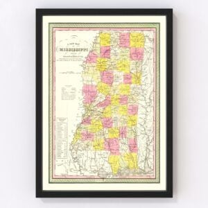 Mississippi Map 1846