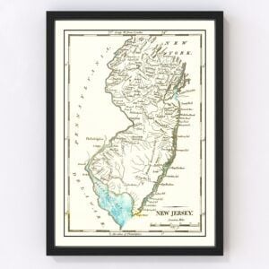 New Jersey Map 1814