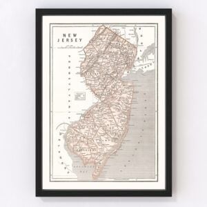 New Jersey Map 1846