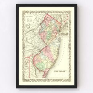 New Jersey Map 1855