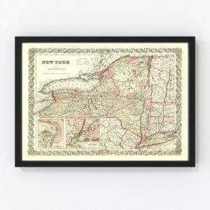 New York Map 1855