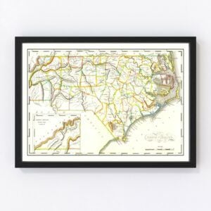 North Carolina Map 1814