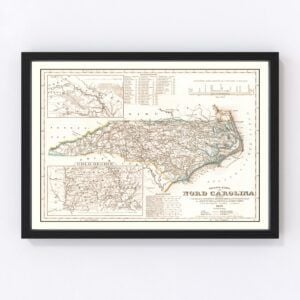 North Carolina Map 1845