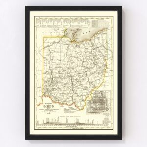 Ohio Map 1845