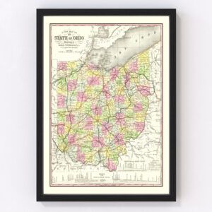 Ohio Map 1854