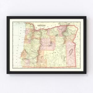 Oregon Map 1909