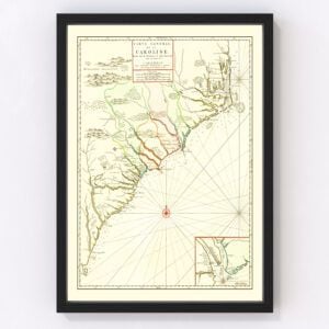 South Carolina Map 1696