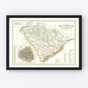 South Carolina Map 1845
