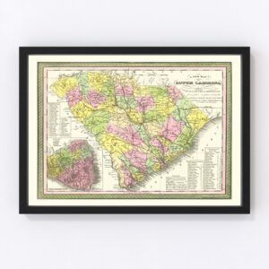 South Carolina Map 1854
