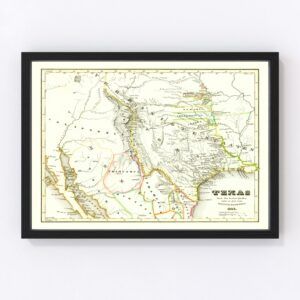 Texas Map 1846