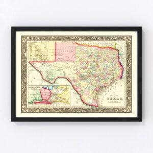 Texas Map 1860