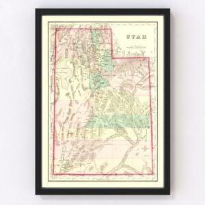 Utah Map 1876