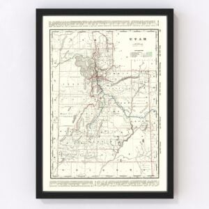 Utah Map 1895