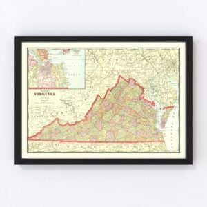 Virginia Map 1908