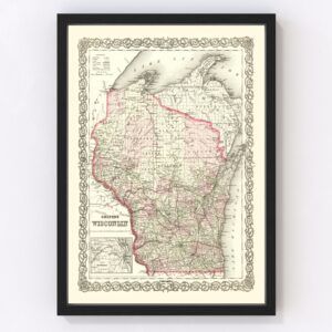 Wisconsin Map 1878