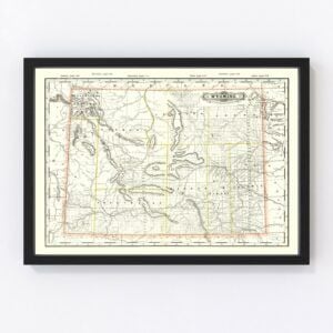 Wyoming Map 1884