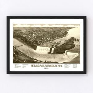Niagara Falls Map 1882