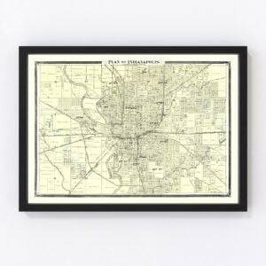 Indianapolis Map 1876